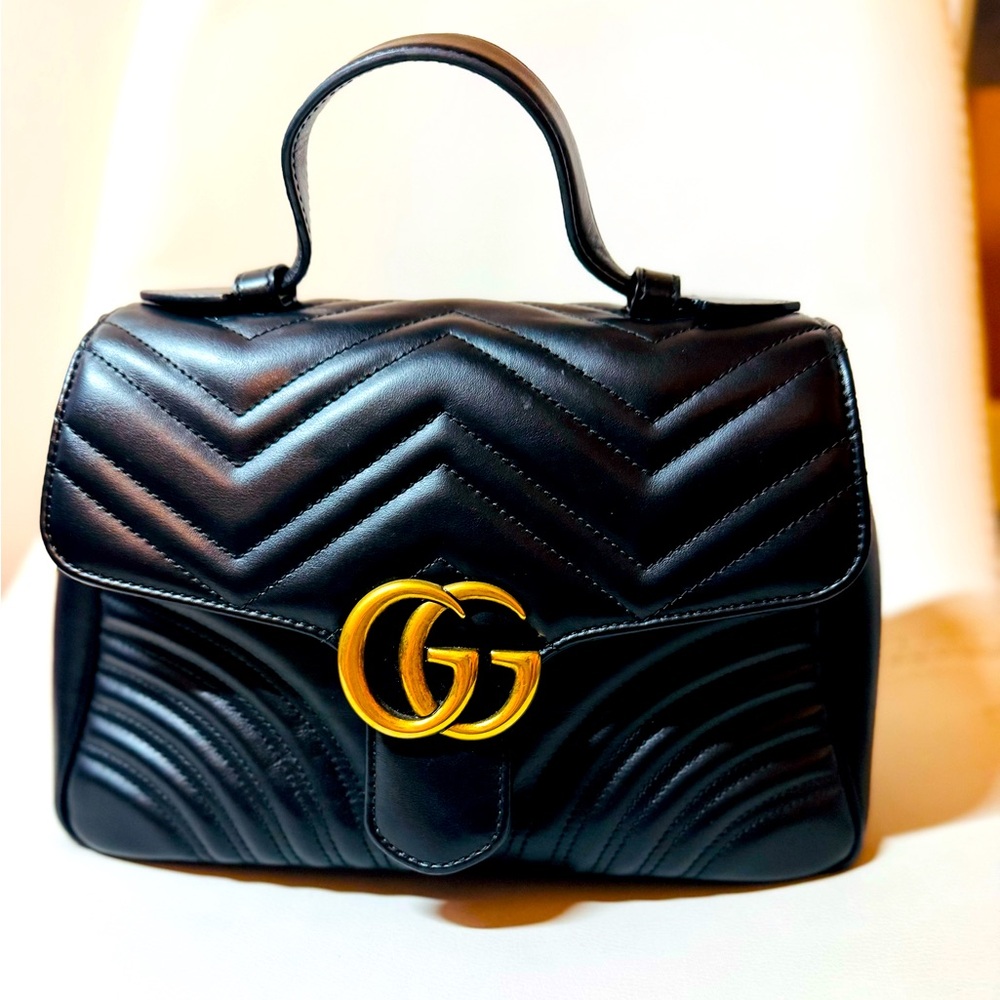 Gucci GG Marmont Top Handle bag, in mint condition, one owner, retail $2,800.